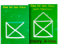 Weihnachten 3D-Karten | Lentikularkarten
